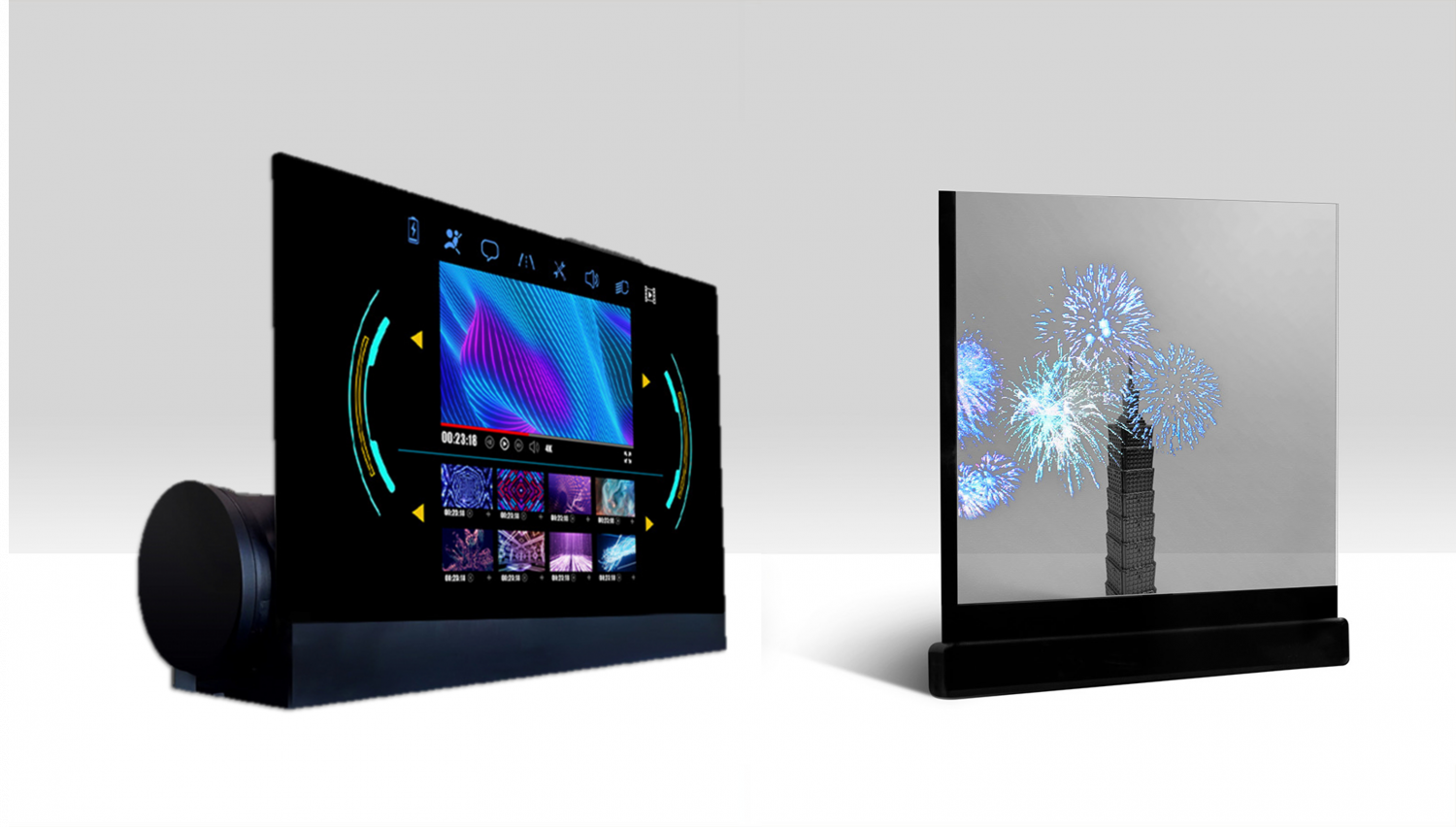 可卷式、折迭性、高透明